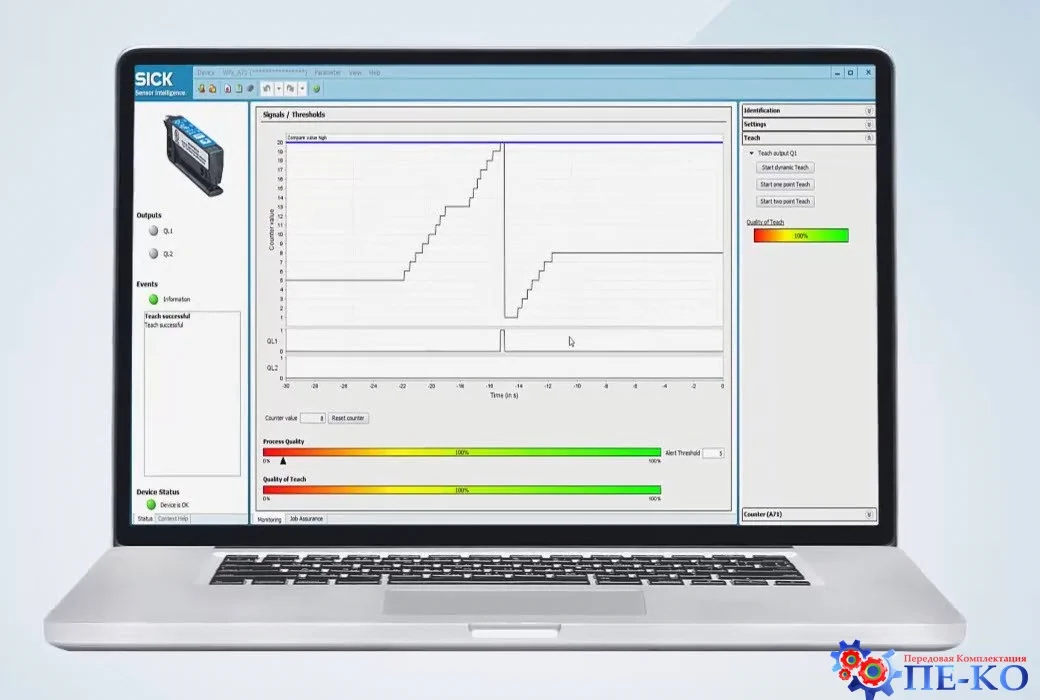 Программное обеспечение для настройки датчиков по IO-Link Программное обеспечение для настройки датчиков по IO-Link